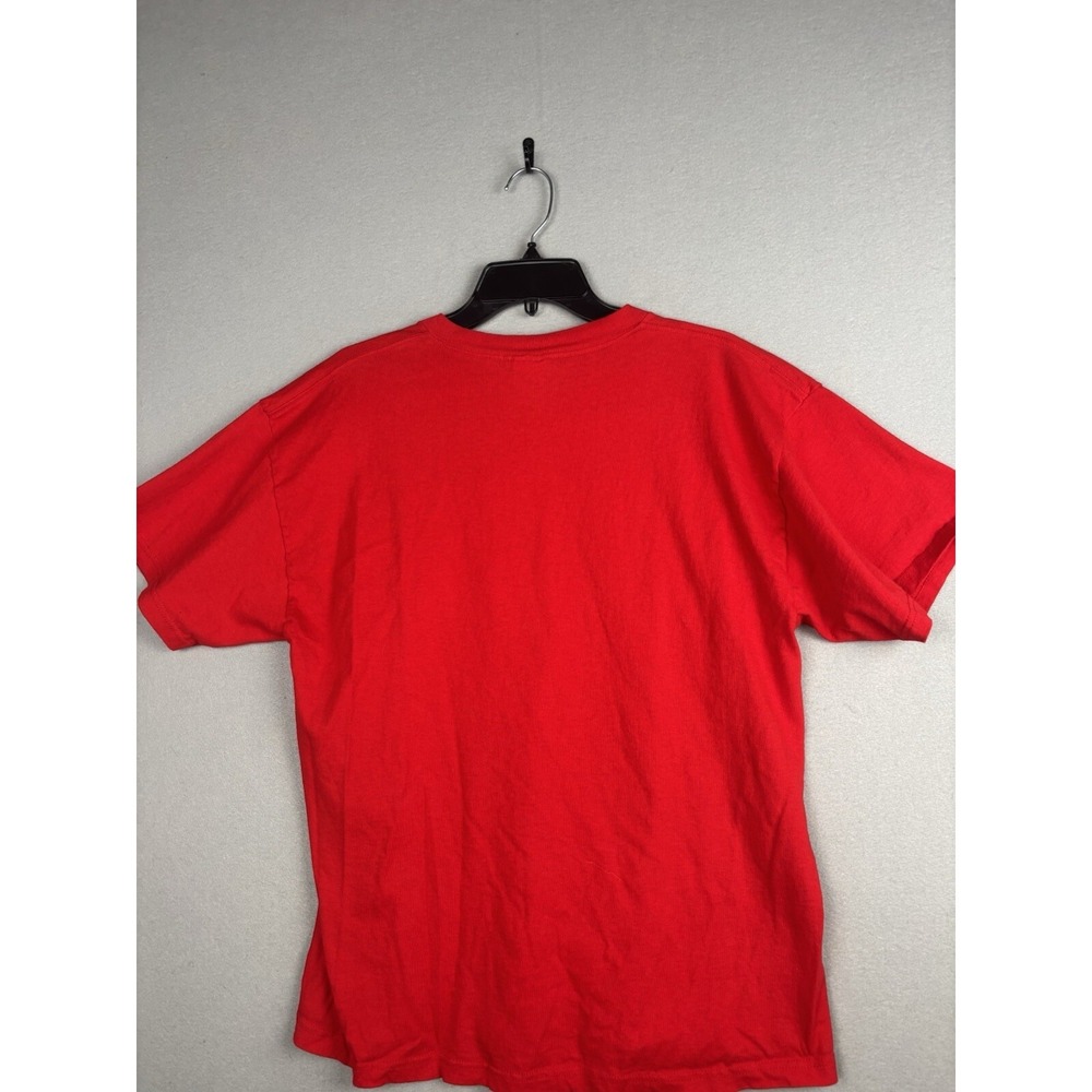 Vintage Jerzees Son Teez T Shirt L Large Red 2004 Gold Name Above All Names 4165 - Picture 8 of 12